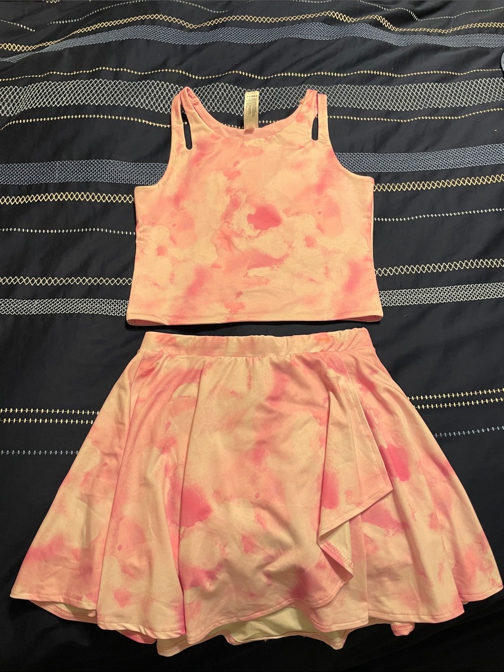 Yogalicious Girls Sunrise Athletic Set in Pink Size L/12